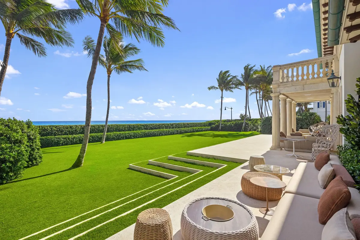 Front Oceanfront Lawn at 680 S Ocean Boulevard, Palm Beach