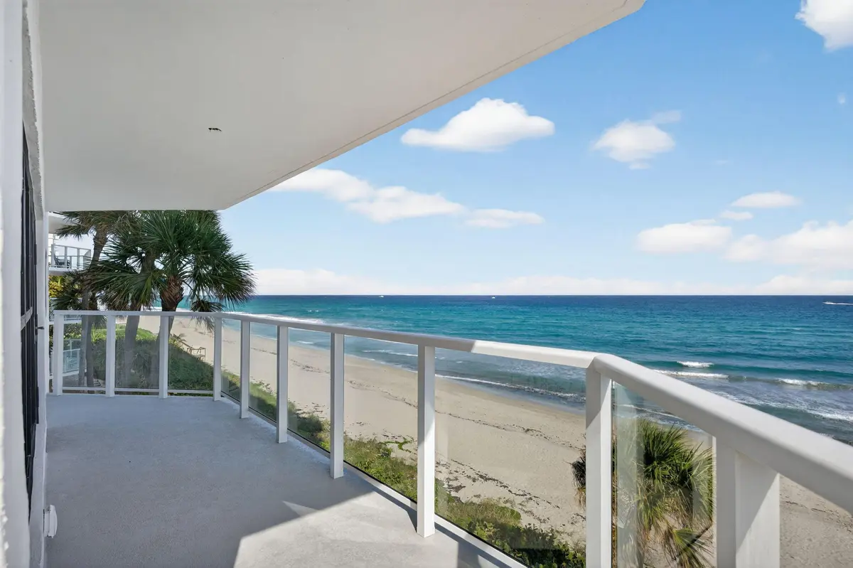 04 Expansive Balcony Overlooking the Oce at 4605 S Ocean Boulevard 3a, Highland Beach