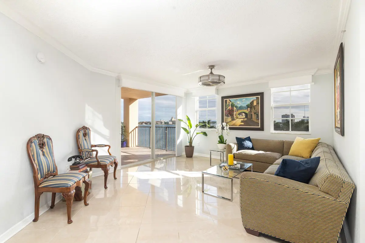 Living Room at 1801 N Flagler Drive 639, West Palm Beach