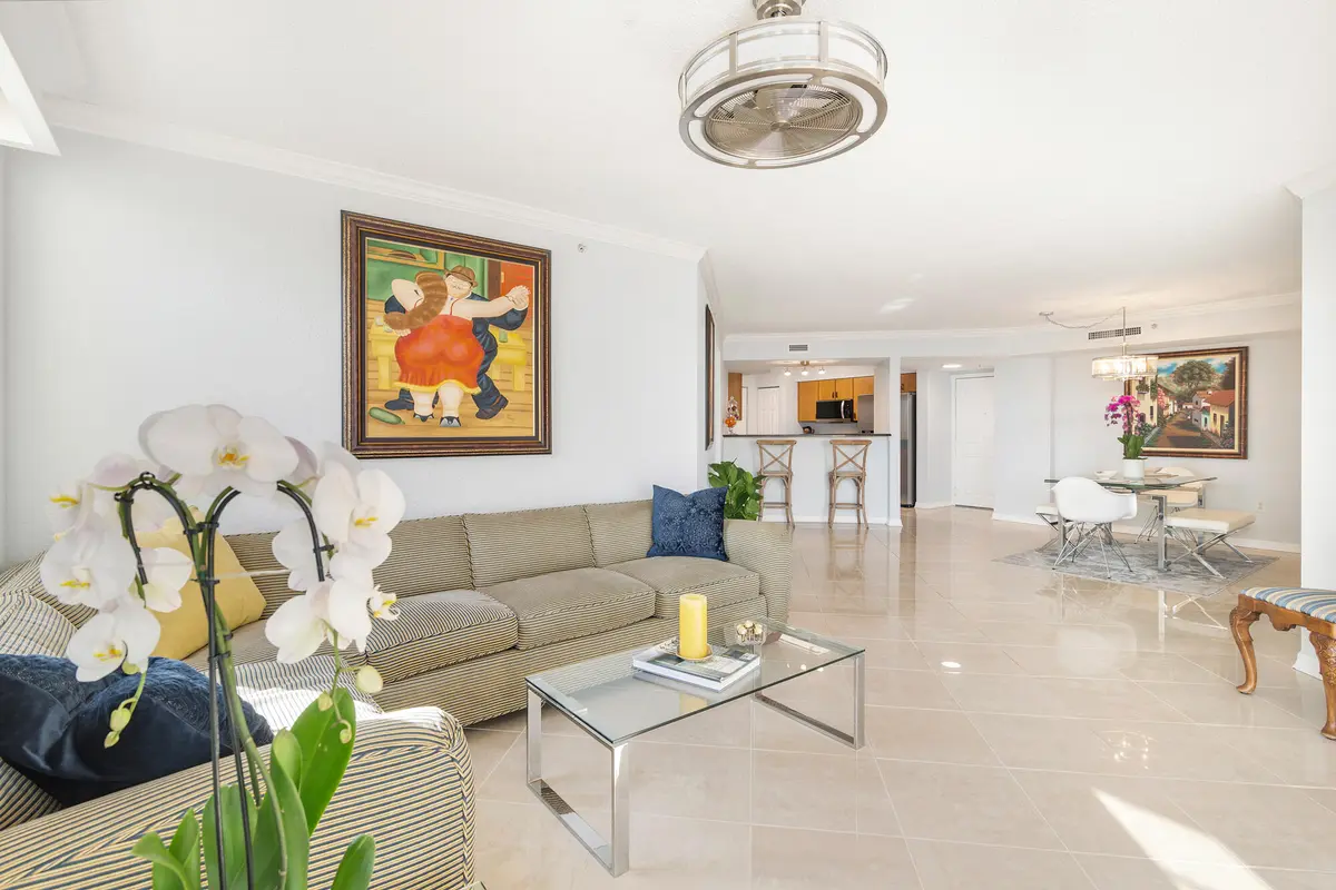 Living Room at 1801 N Flagler Drive 639, West Palm Beach