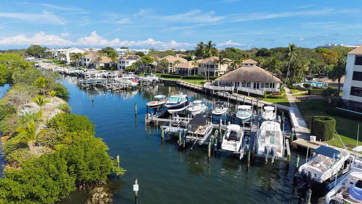 Aerial Marina at 444 Coral Cove Drive, Juno Beach