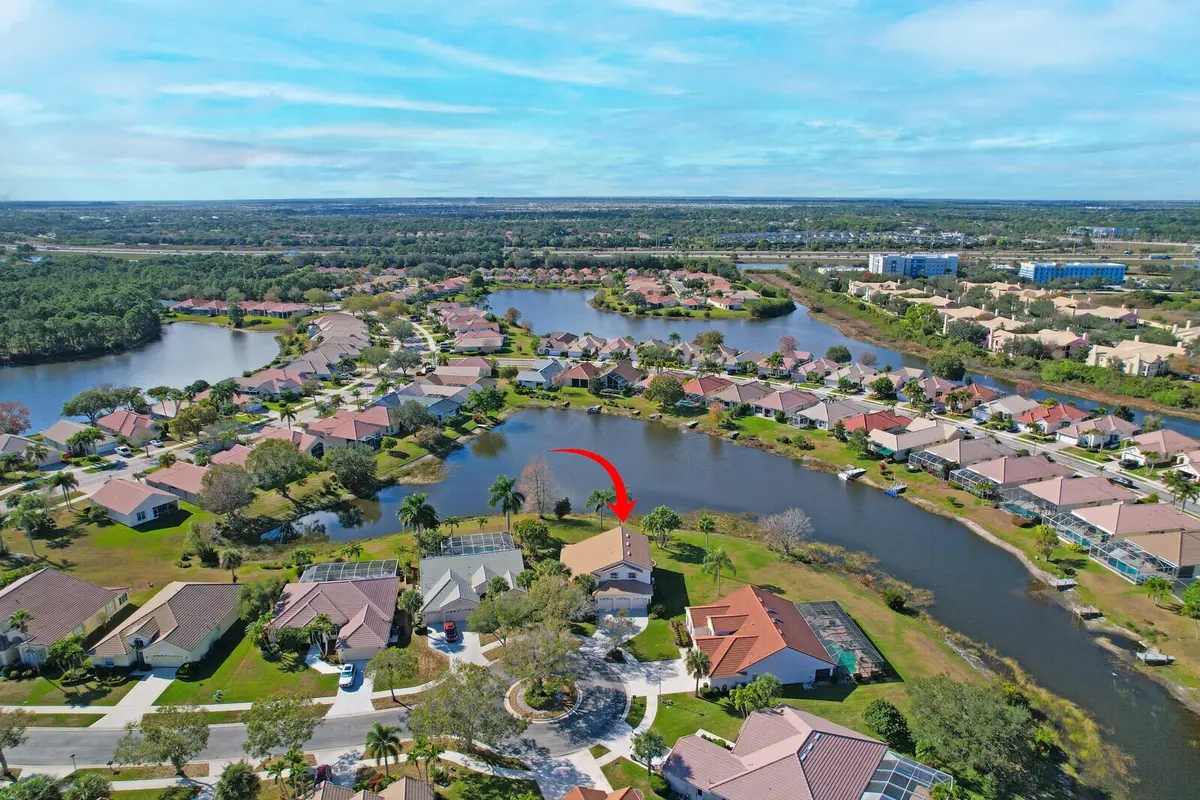 Front Aerial at 620 SW Barbuda Bay, Port St. Lucie