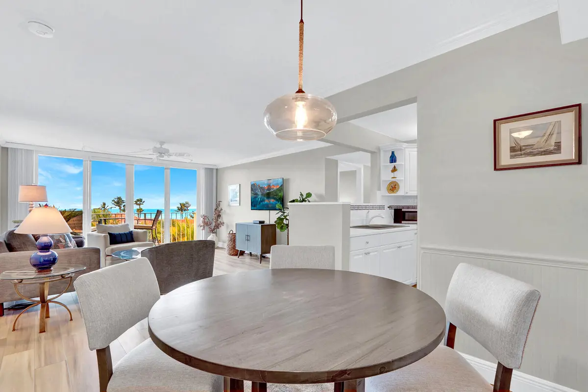 View of Ocean from Dining Area at 630 Ocean Drive 505, Juno Beach