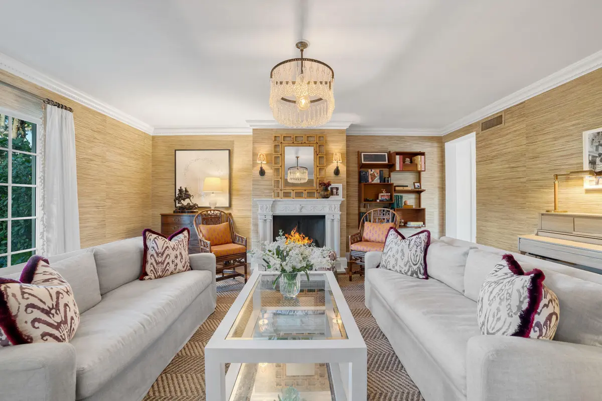 Living Room at 218 List Road, Palm Beach