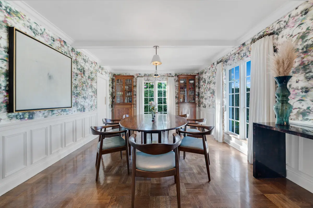 Dining Room at 218 List Road, Palm Beach