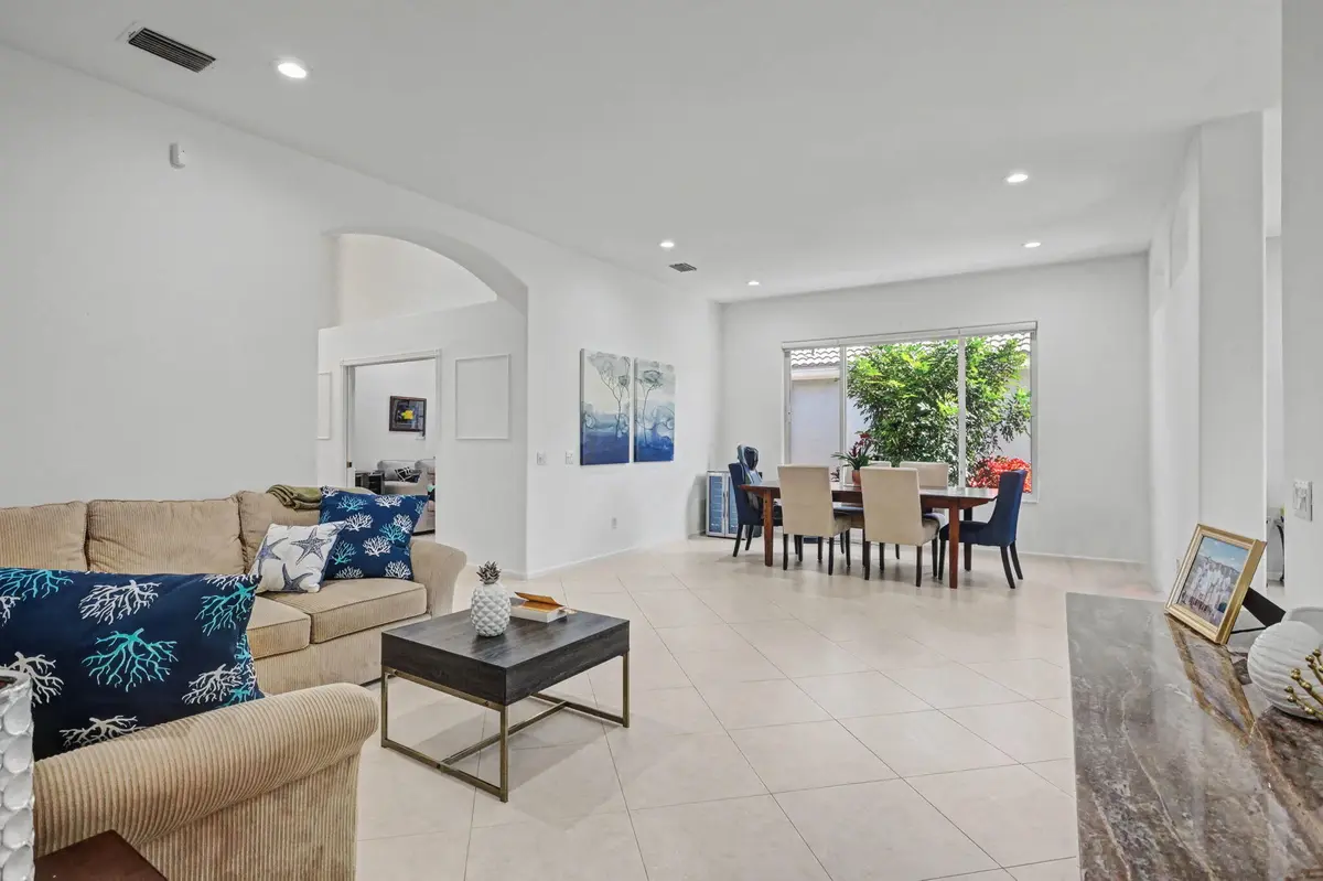Living & dining room at 7308 Cortes Lake Drive Drive, Delray Beach