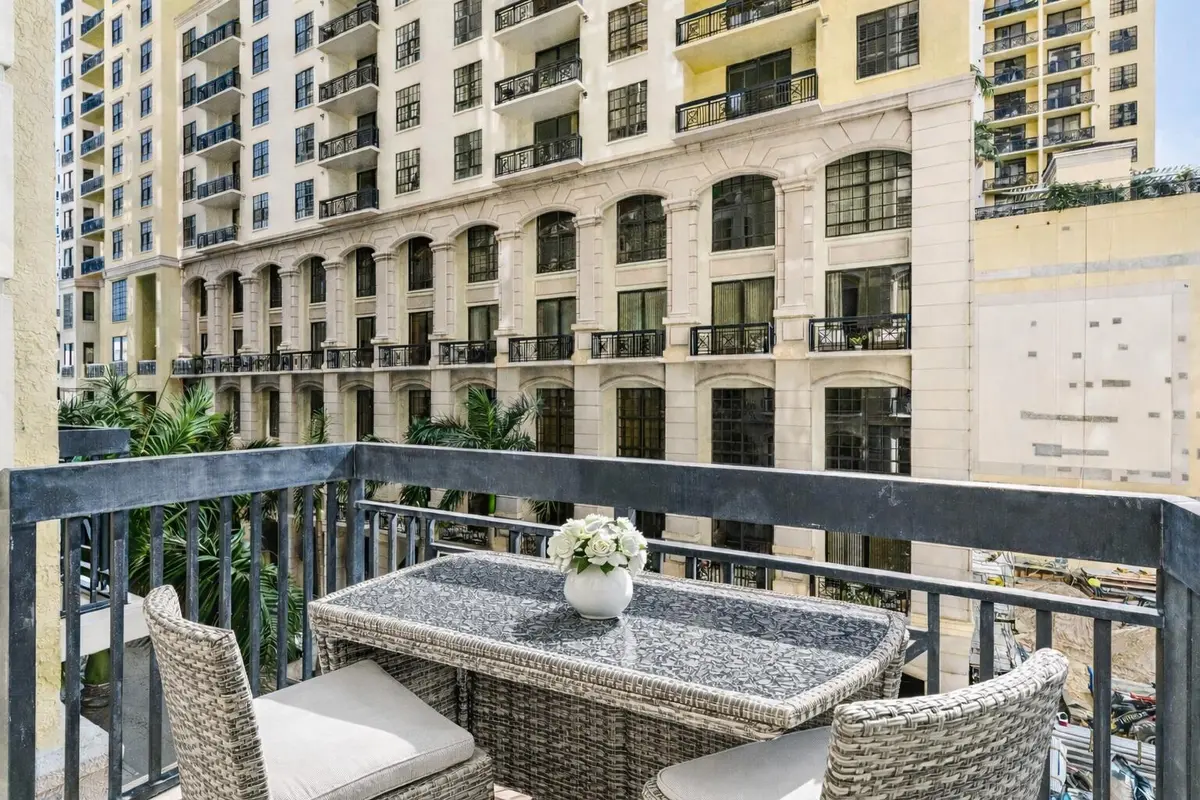 Balcony Looks East & West at 701 S Olive Avenue 305, West Palm Beach