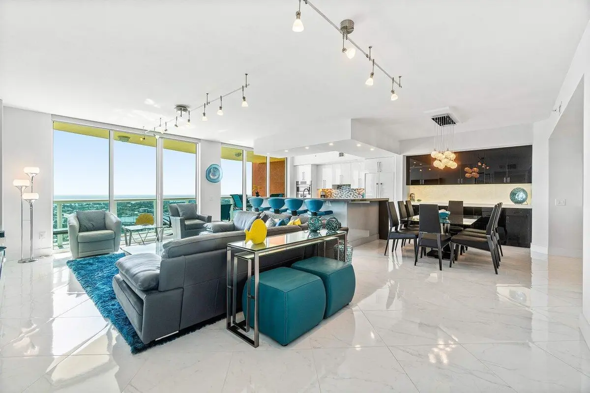 Open Living Area at 2640 Lake Shore Drive 2307, Riviera Beach