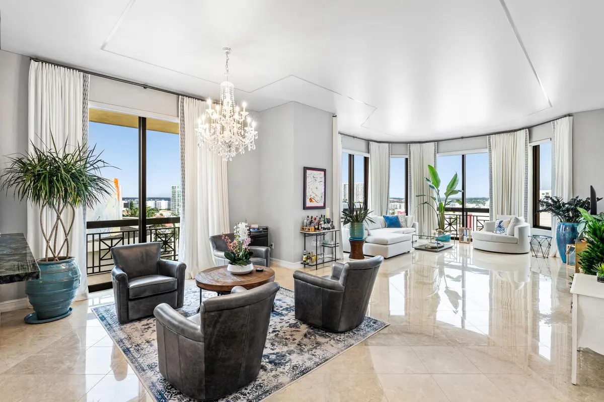 Expansive Living and Dining Room at 701 S Olive Avenue 1524, West Palm Beach
