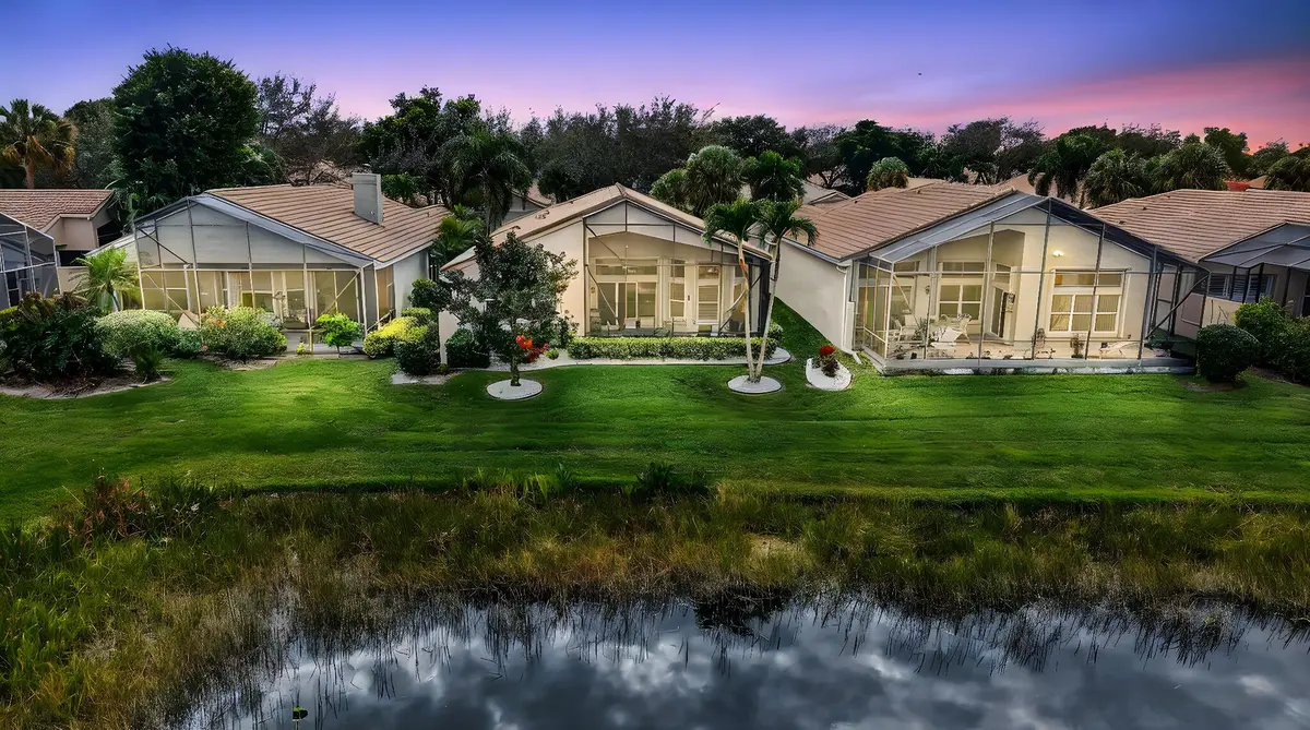 AERIAL OF HOUSE at 7237 Morocca Lake Drive, Delray Beach