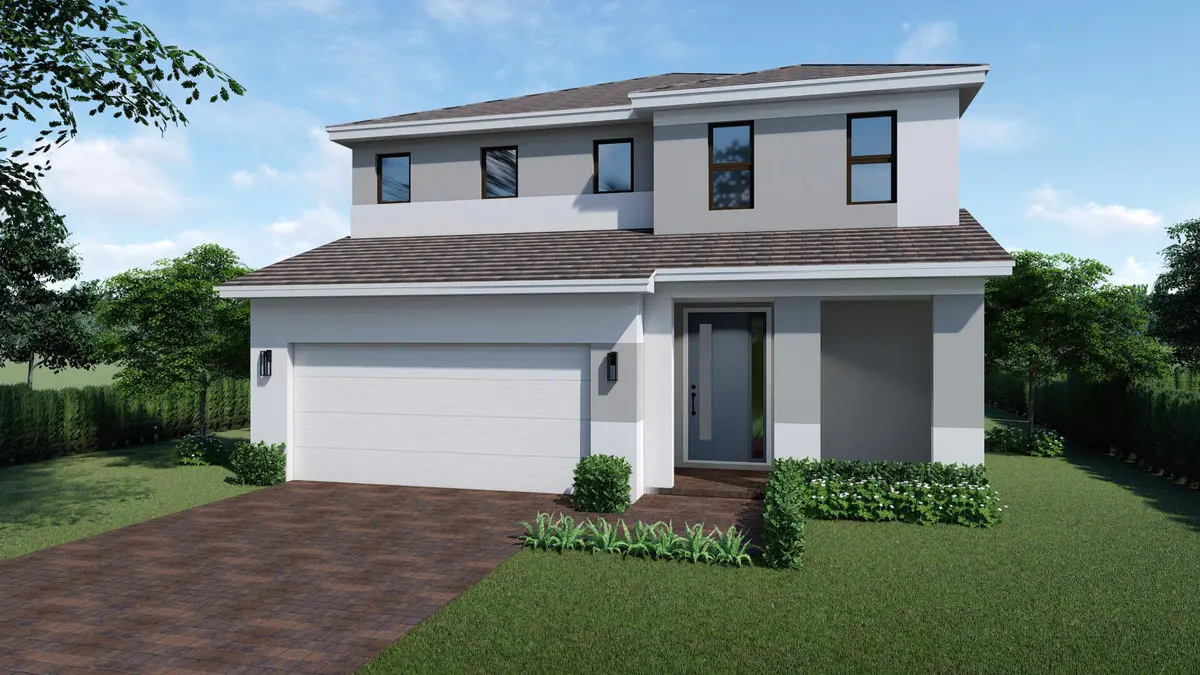 Rendering of front at 4684 SW 72nd Way, Davie