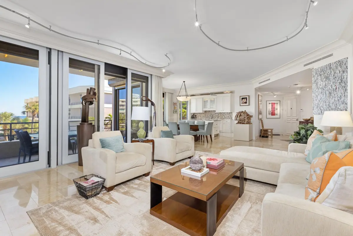 Living Area at 120 Sunset Avenue 3 D, Palm Beach