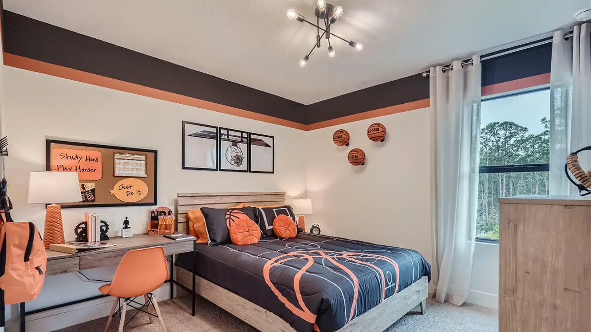 Galen Model bedroom 2 at 6520 SE Park Trace Drive, Stuart