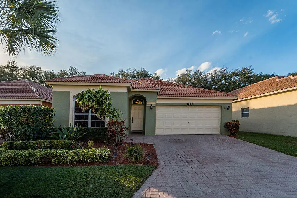 exterior front at 8063 Via Hacienda, Riviera Beach