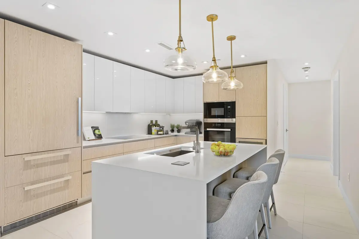 Kitchen at 3100 N Ocean Drive 1203p, Singer Island