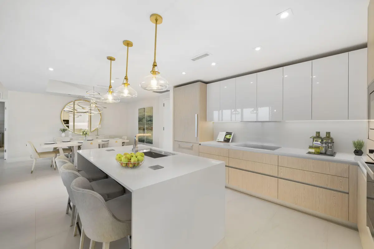 Kitchen at 3100 N Ocean Drive 1203p, Singer Island