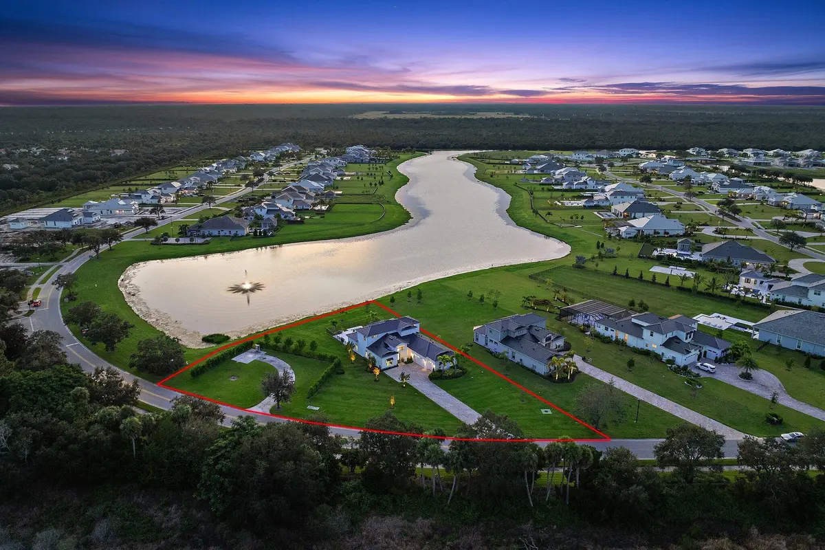 Long View Down Lake at 20124 SE Bridgewater Drive, Jupiter