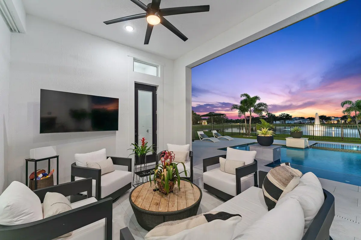 Covered Patio at 20124 SE Bridgewater Drive, Jupiter