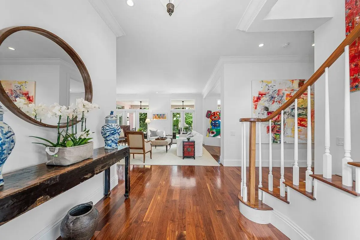 View from Foyer into House at 3138 Gulfstream Road, Gulf Stream