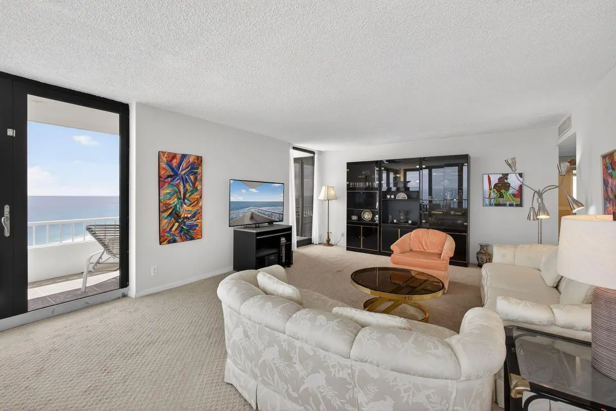 Living Room at 5510 N Ocean Drive 24a, Singer Island
