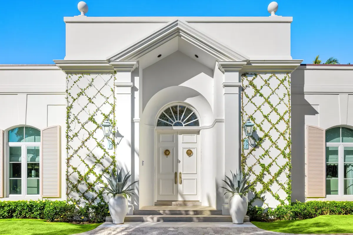 Front Exterior at 309 Chapel Hill Road, Palm Beach