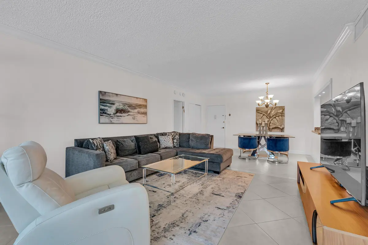 Living Room/Dining Area at 2851 S Ocean Boulevard 3 P, Boca Raton
