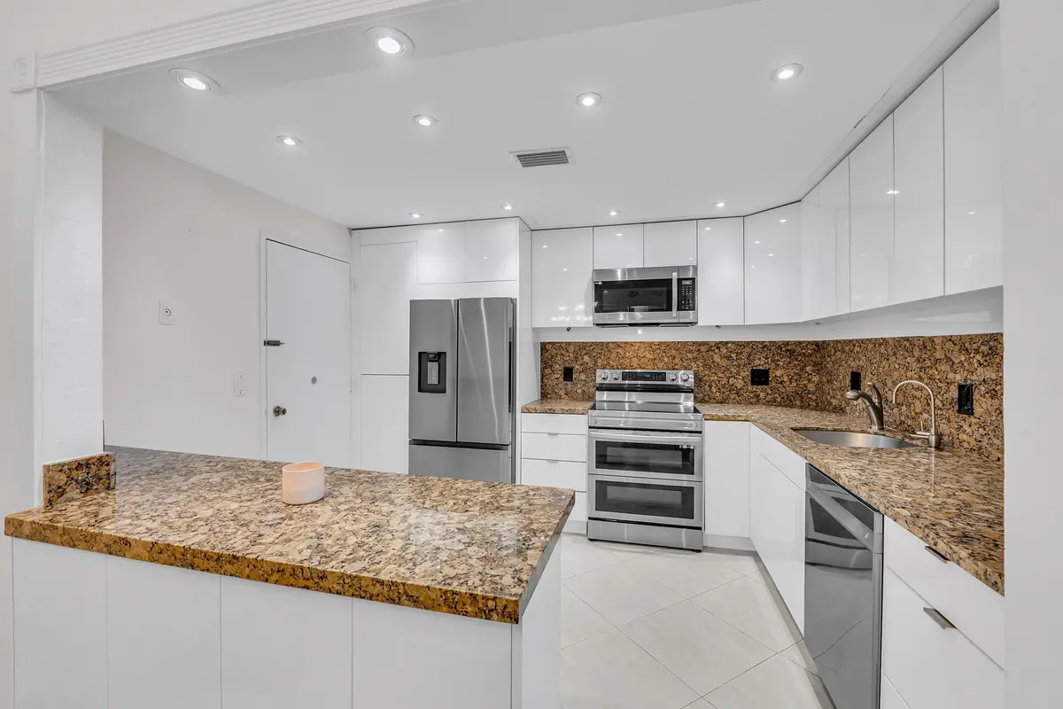Kitchen at 2851 S Ocean Boulevard 3 P, Boca Raton