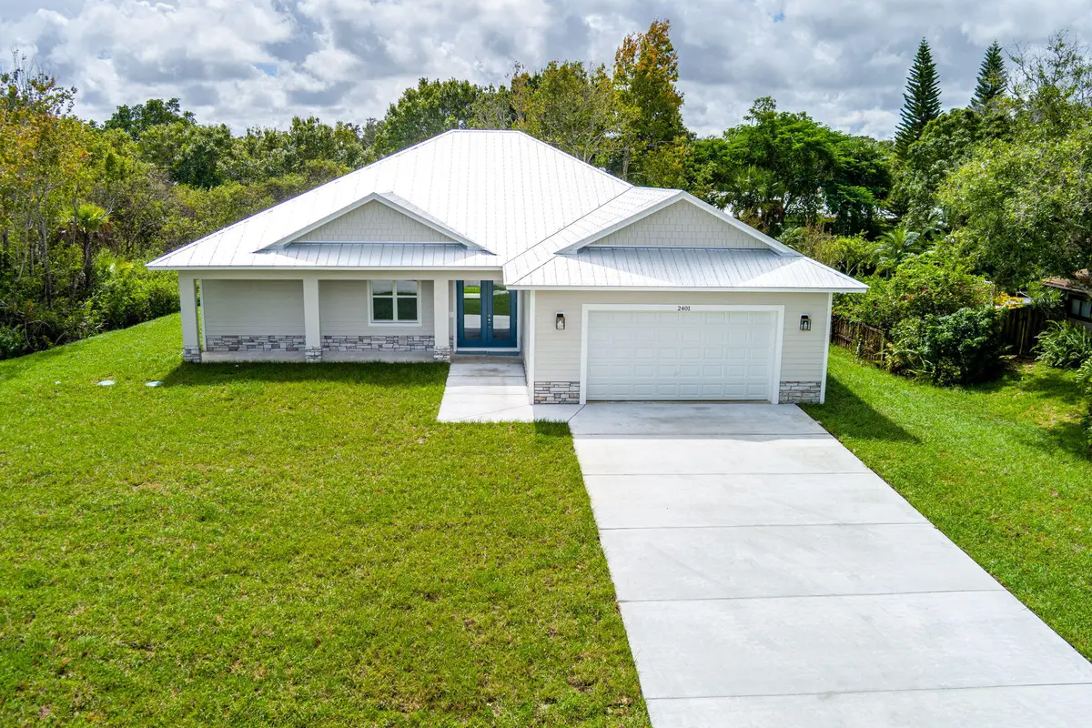 Front Elevation at 2401 River Branch Drive, Fort Pierce
