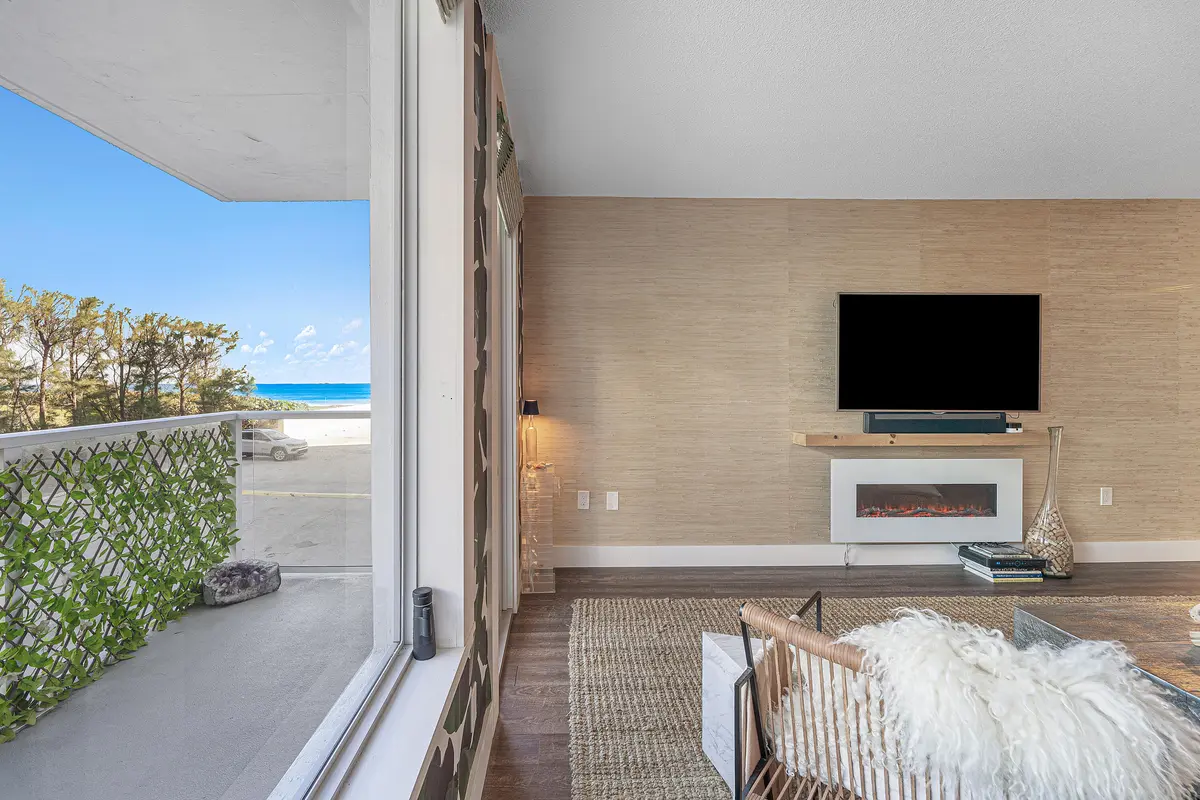 Livingroom Balcony at 3450 S Ocean Boulevard 1050, Palm Beach