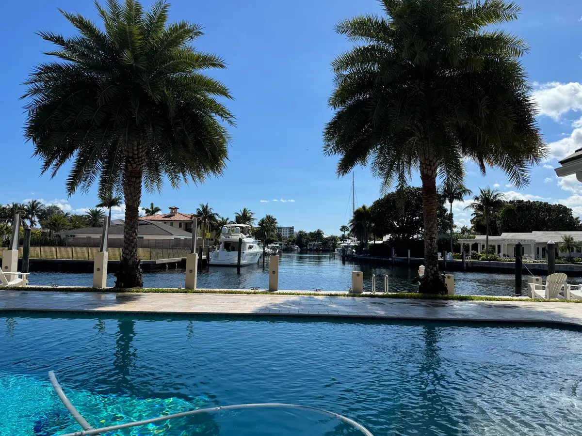 Pool and Water View at 3200 NE 56th Court, Fort Lauderdale