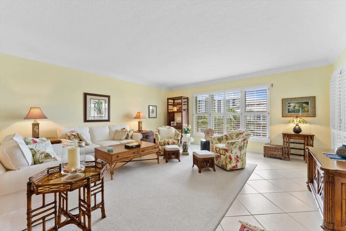 Living Area w/Balcony at 2150 S Ocean Boulevard 2f, Delray Beach