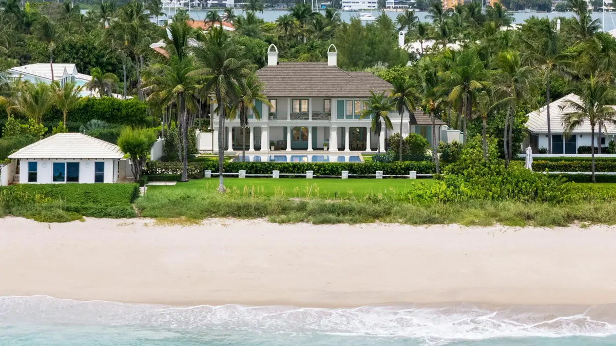 Aerial from Ocean View at 1285 North Ocean Boulevard Lot 1 & 2, Palm Beach