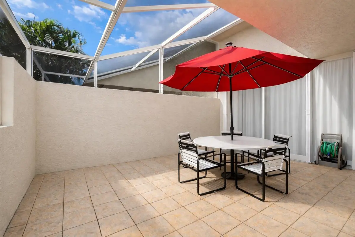 Large Patio area at 9635 Boca Gardens Circle C, Boca Raton