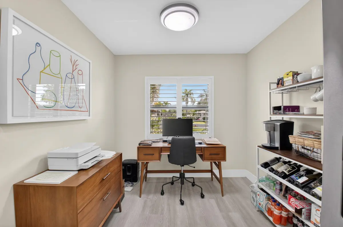 Office/Kitchen Area at 17 Stratford Drive D, Boynton Beach
