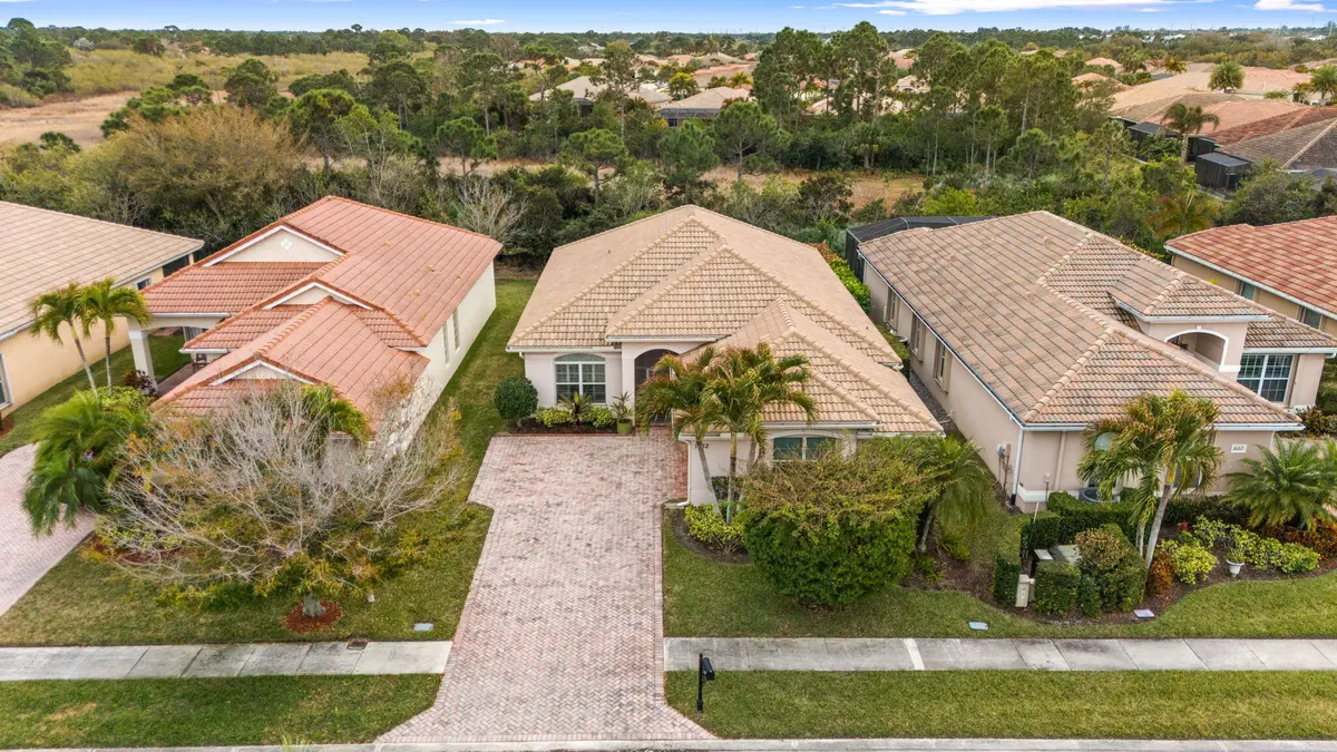 Aerial at 1652 NW Old Oak Terrace, Jensen Beach