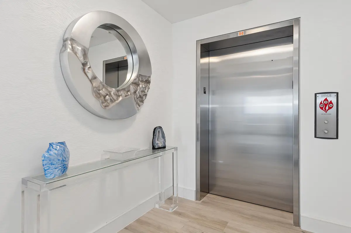 Private elevator at 3730 N Ocean Drive 17-D, Singer Island