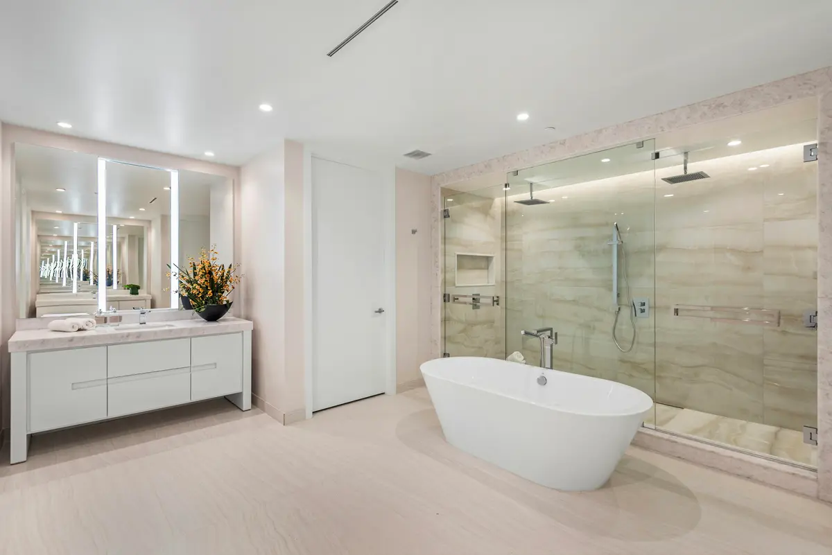 Primary Bathroom Sink area at 210 SE Mizner Boulevard 603, Boca Raton