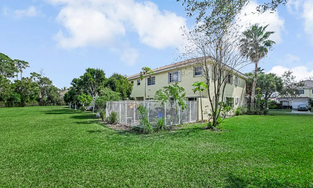 fenced backyard at 845 Imperial Lake Road, West Palm Beach