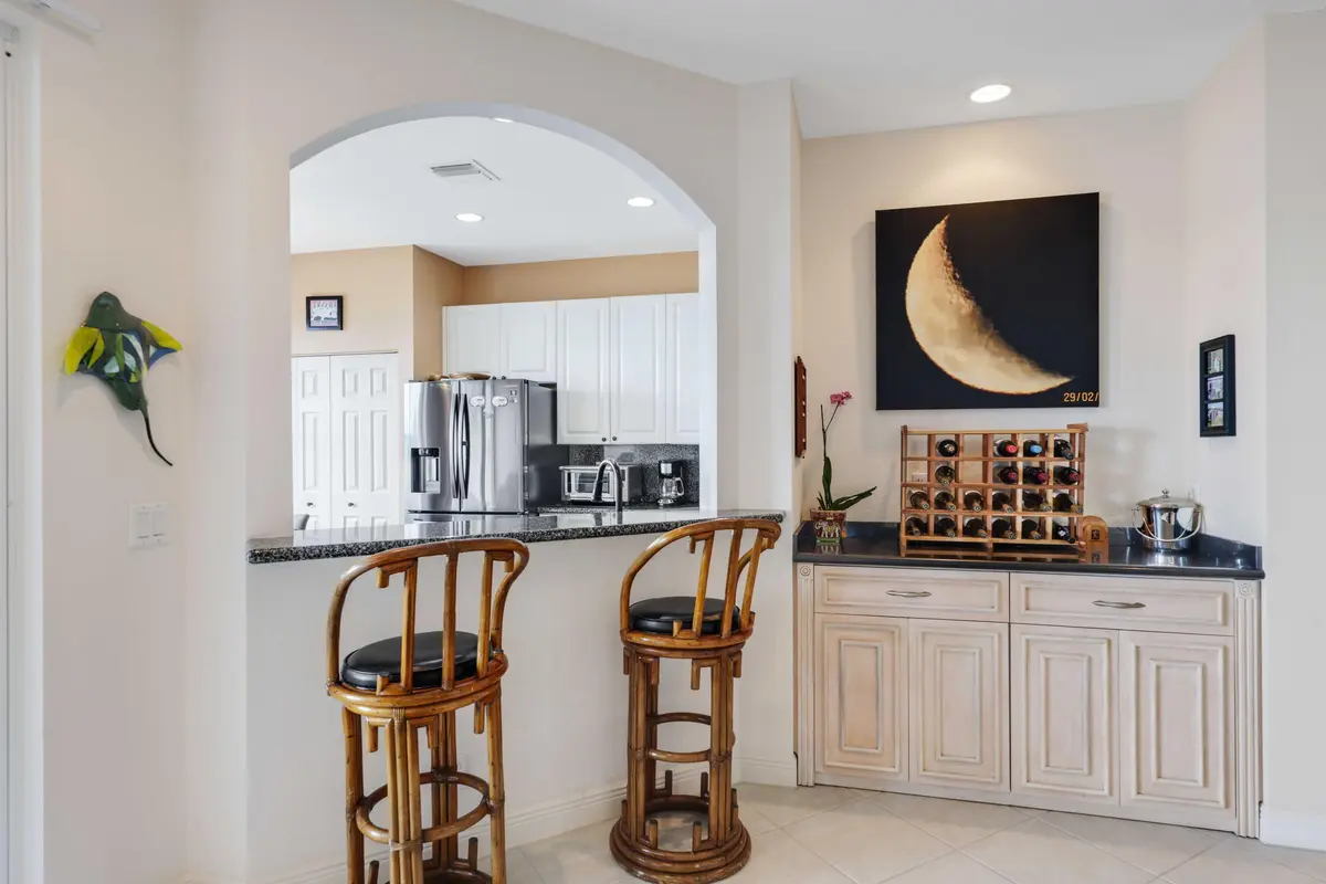 Kitchen/Bar at 132 Las Brisas Circle, Hypoluxo