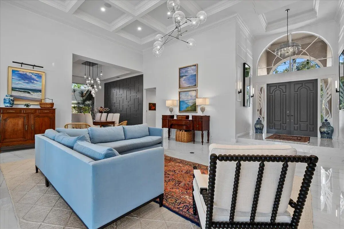 Living Room at 1338 Breakers West Boulevard, West Palm Beach