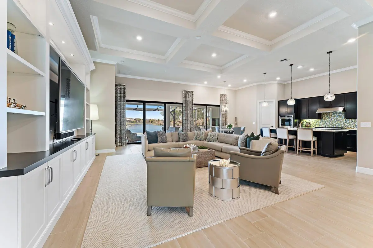 Living Room / Kitchen at 125 Indigo River Point, Jupiter
