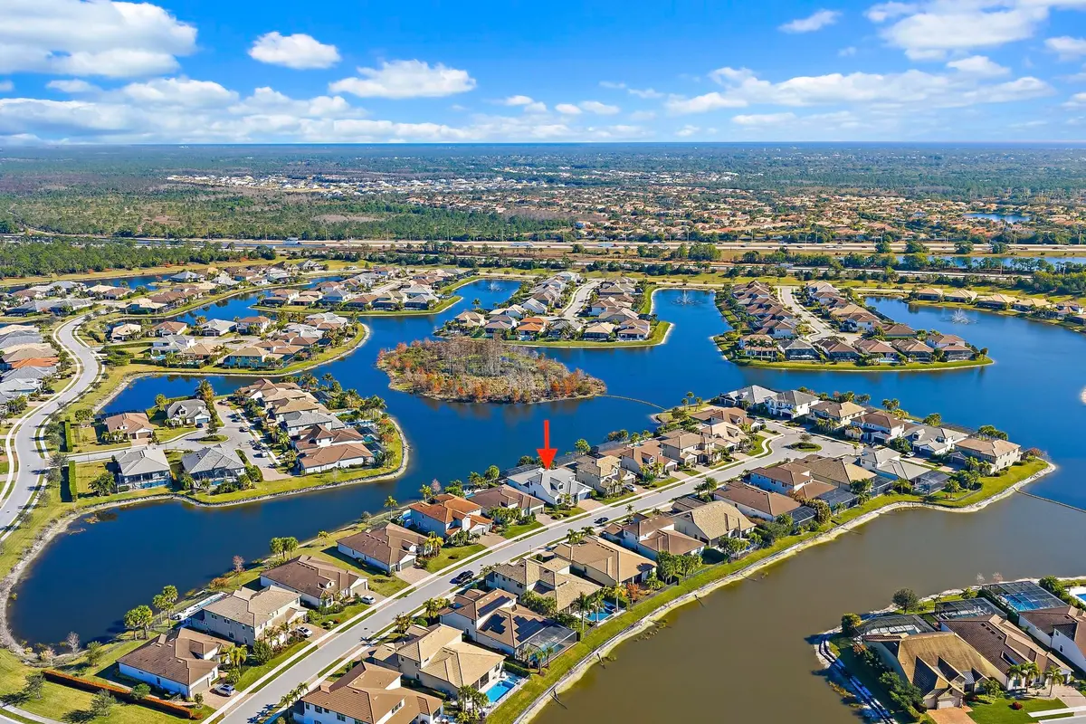 Aerial at 125 Indigo River Point, Jupiter