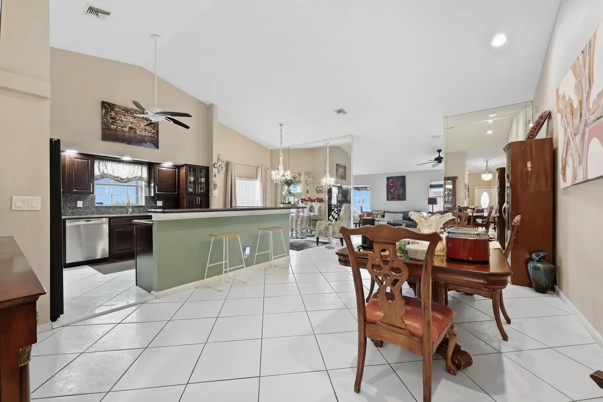 view from the front door at 3957 Dafilee Circle, West Palm Beach