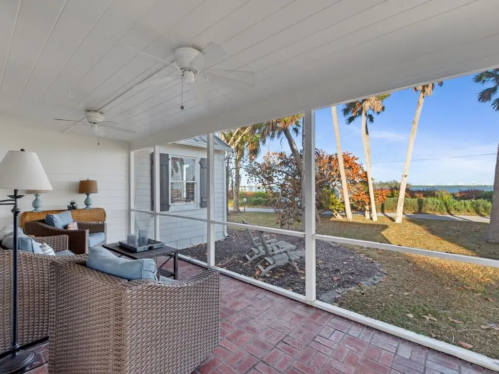front porch river view at 3001 N N Indian River Drive Drive, Fort Pierce