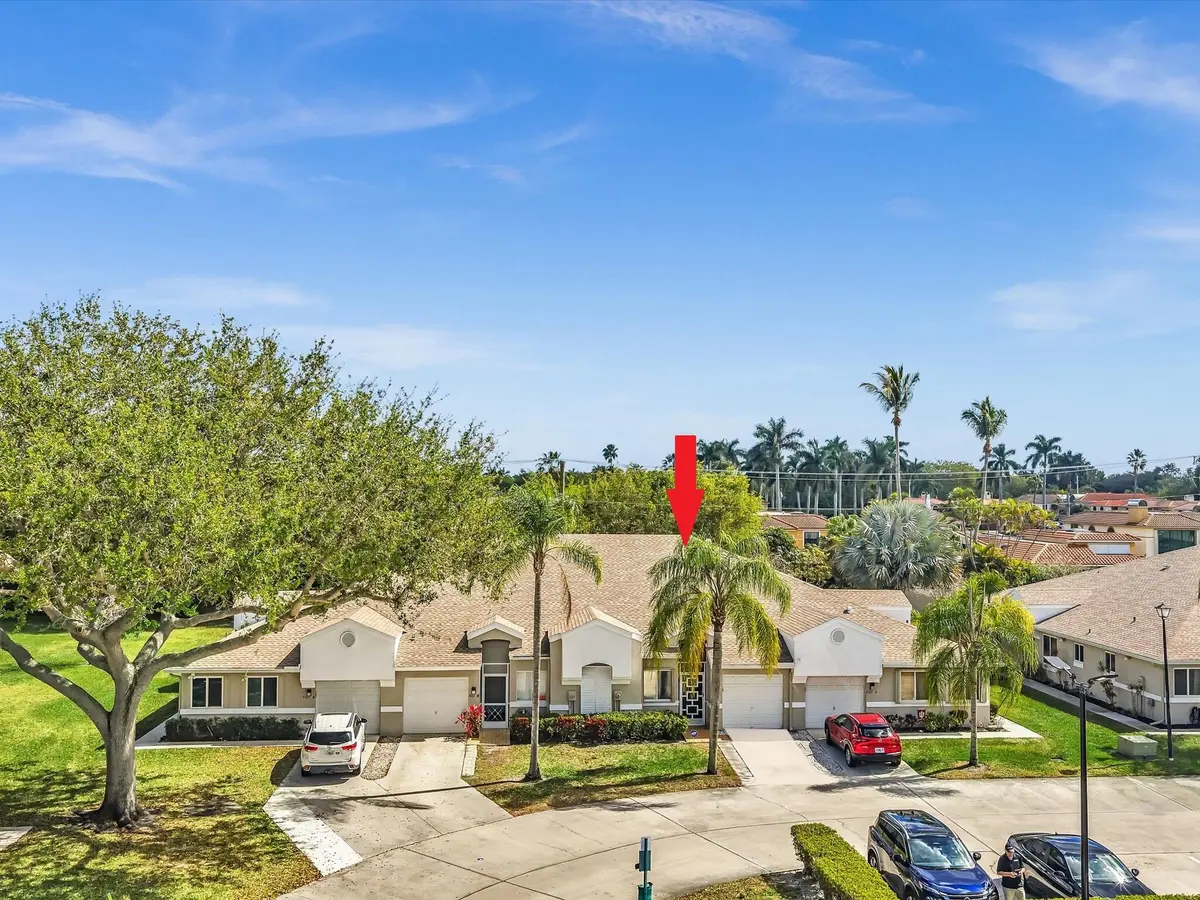 Front Elevation Aerial 1 at 9165 Vineland Court Apt. C, Boca Raton