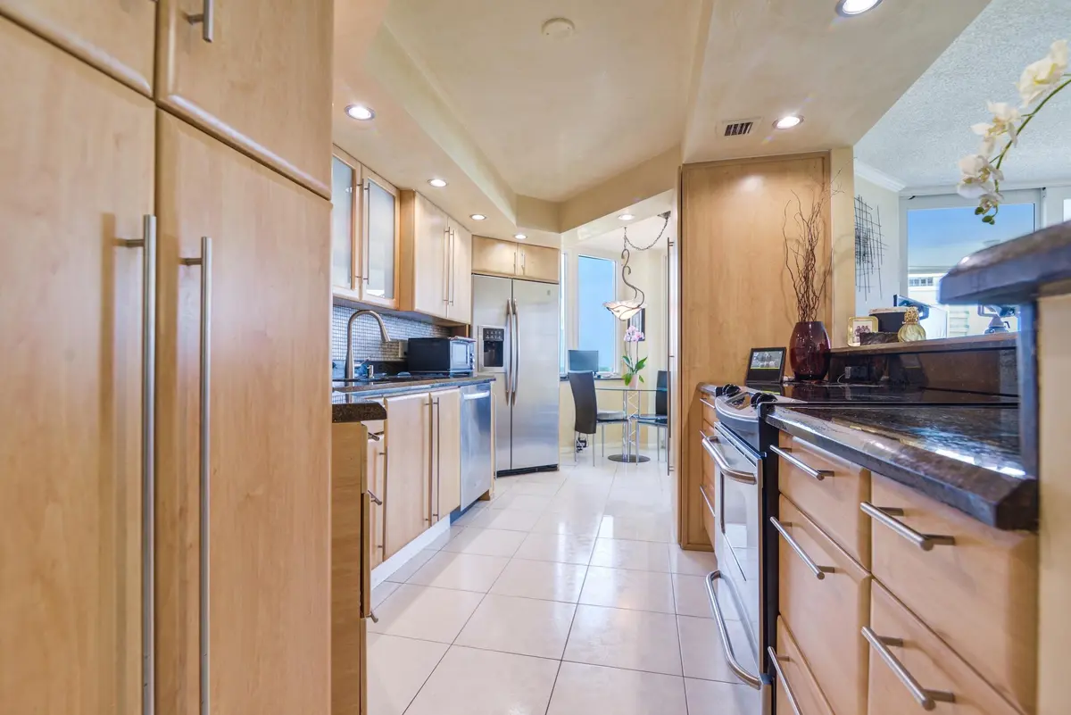 Kitchen at 550 S Ocean Boulevard 703, Boca Raton