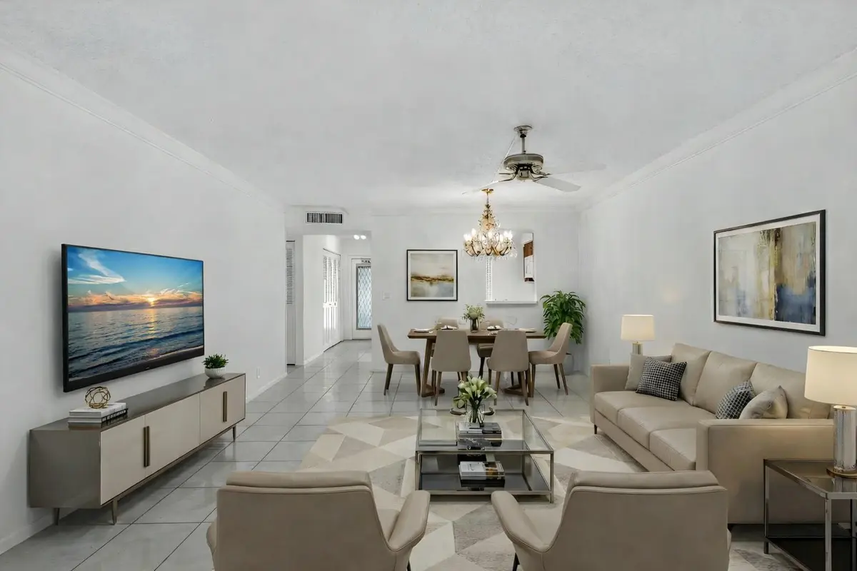 Living Room at 6650 S Oriole Boulevard 1040, Delray Beach