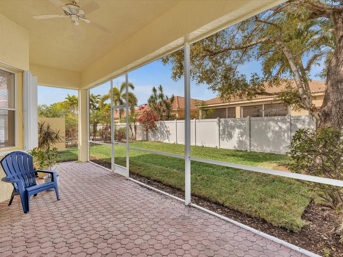 Large Screened Patio at 15299 Fiorenza Circle, Delray Beach