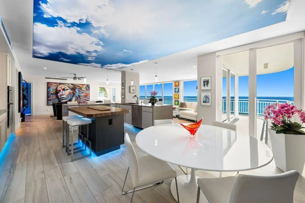 Breakfast Area at 2150 N Ocean Boulevard 4-s, Boca Raton