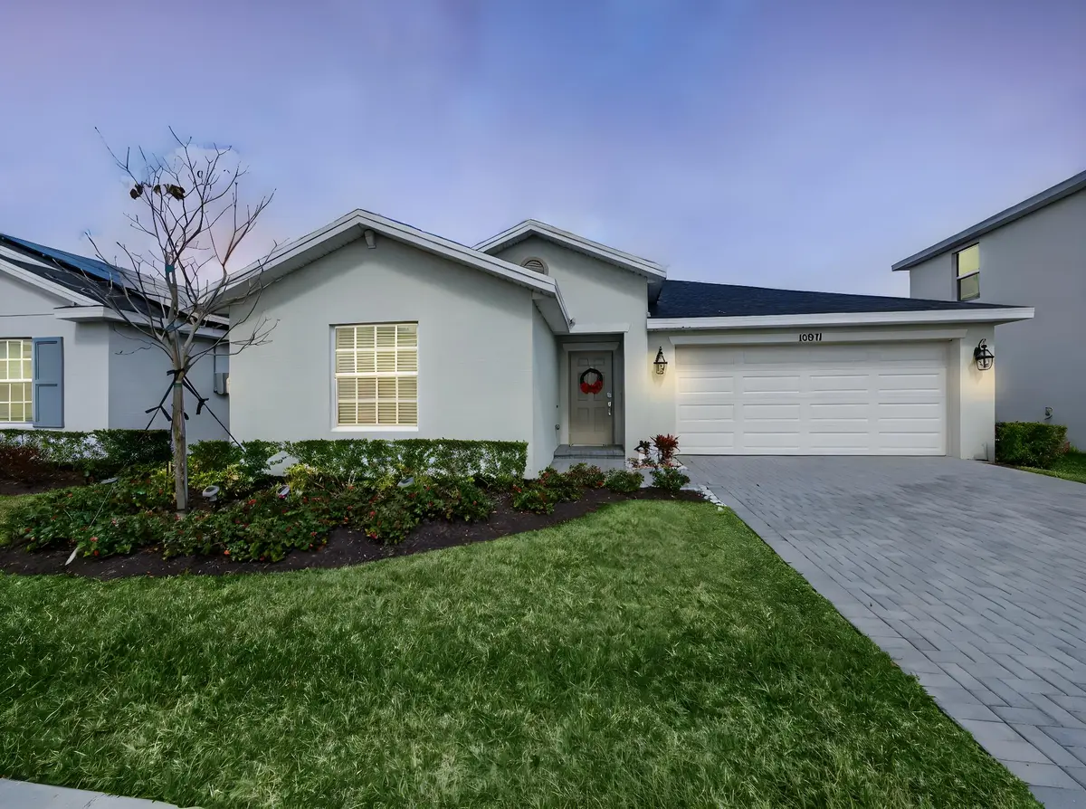 Front Exterior Night Shot at 10971 NW Middle Stream Drive, Port St. Lucie